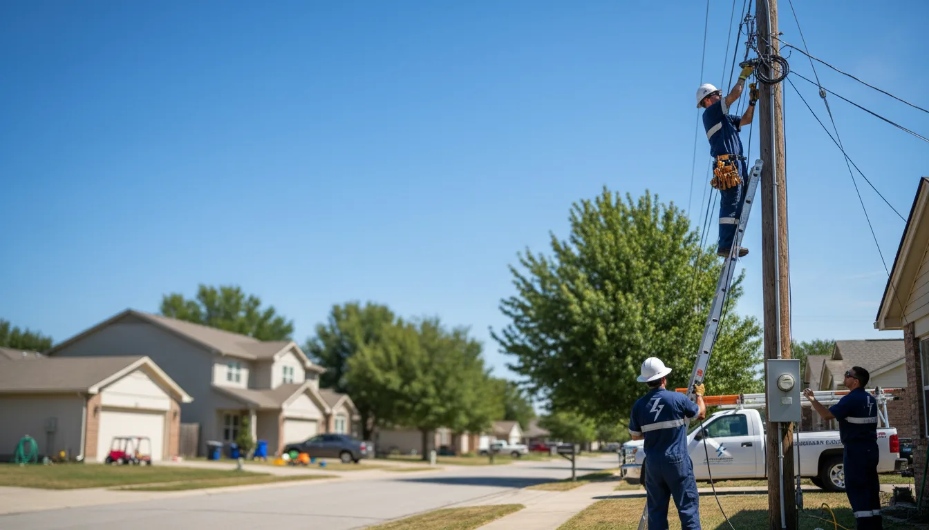 Residential electrician providing installation services in Westport, SD